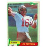 1981 Topps Football Joe Montana 216