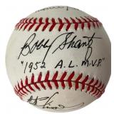 Signed Robin Roberts, Bobby Shantz, Curt Simmons B