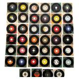 Collection of 40 Vintage Soul and R&B 45 RPMs