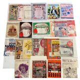 Collection of Vintage Sheet Music and Albums