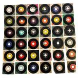 Collection of 36 Vintage 45 RPM Soul and R&B Singl