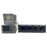 Three Professional Vintage Video Monitoring Units
