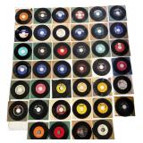 42 Vintage 45 RPM Rock, Soul and R&B Singles
