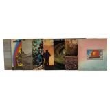 Collection of Eight Vintage Rock and Pop Vinyl LPs