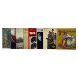 Collection of Eight Classic Rock and Pop Vinyl LPs