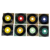 Eight Vintage Doo-Wop and Rock & Roll 45 RPMs