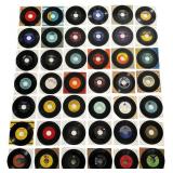 Collection of 42 Vintage 45 RPM Soul and R&B Singl