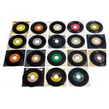 Collection of 19 Vintage 45 RPM Records