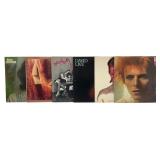 A Group of Vintage Rock and Glam Vinyl LP Records