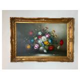 K. Ruppert Floral Still Life Oil on Canvas