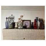 Assortment of Decorative Glass and Figurines