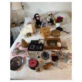Assorted Collectible Figurines, Dolls, and Decor