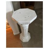 Classical Fluted Column Pedestal Side Table