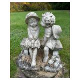 Cast Stone Garden Statuary Group