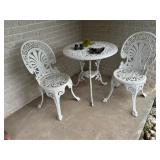 Three-Piece Cast Aluminum Bistro Dining Set