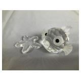 Swarovski Crystal Puffer Fish and Starfish