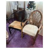 Two Armchairs Including a Chinese Style Yoke Back