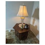 Mediterranean Style Hexagonal Commode End Table