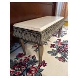Neoclassical Style Composite Low Table with Faux M
