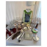 Group of Mixed Decorative Glass and Porcelain