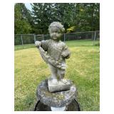 Cast Concrete Cherub Garden Statue