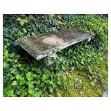 Classical Style Cast Concrete Garden Bench