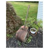 Antique Walk-Behind Cast Iron Garden Roller