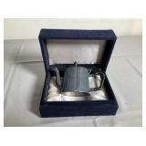 An Indian White Metal Mini Teapot, Circa 1800 Styl