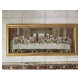 Italian Last Supper Woven Tapestry 16.5 x 37
