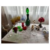 A Collection of Decorative Glassware and Ceramic