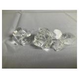 Two Swarovski Crystal Floral Figurines