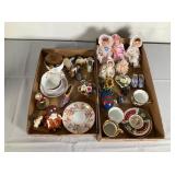 Assortment of Decorative Porcelain and Figurines