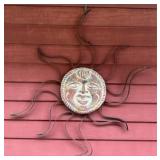 Large Southwestern Style Sunburst Wall Sculpture