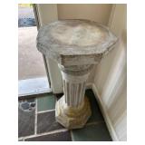 Neoclassical Style Fluted Cast Stone Pedestal