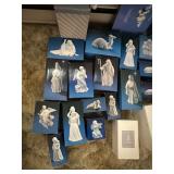 Avon Nativity Collectibles Bisque Porcelain Set