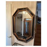 Octagonal Beveled Wall Mirror 40" x 28"