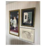 Three Framed Prints Including Young Dreamer
