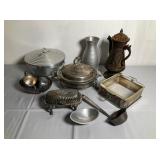 Assortment of Silver Plate and Aluminum Tableware