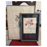 Two Picasso Floral Motif Prints