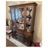 Mediterranean Style Wooden China Cabinet