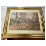 G. Wright The Pink of Condition Fox Hunt Print