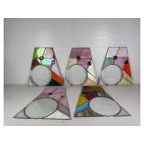 Five Stained Glass Window Panels