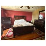Four Piece Mahogany Finished Bedroom Suite