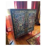 Painted Mid-Century Storage Cabinet