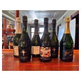 Six Bottles of Sparkling Wine and Champagne