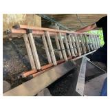 Fiberglass Extension Ladder Closed at 12 Foot