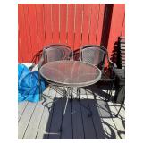 Wrought Iron Outdoor Bistro Dining Set