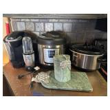 Multiple Small Appliances & Marble Service Set