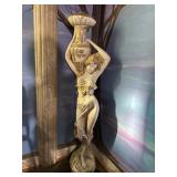 Art Nouveau Style Painted Composite Figure