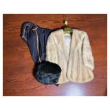 Flemington Furs Blonde Mink Stole and Muff